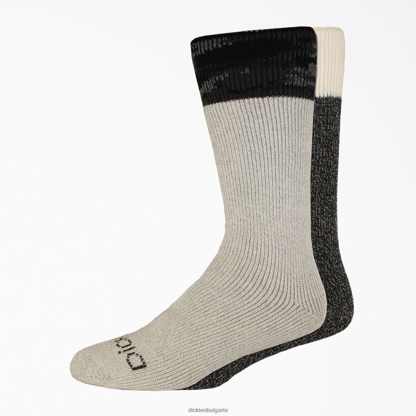 унисекс Dickies тежки чорапи от въглени влакна 2 бр сиво/черно (geb) аксесоари R2PH83018