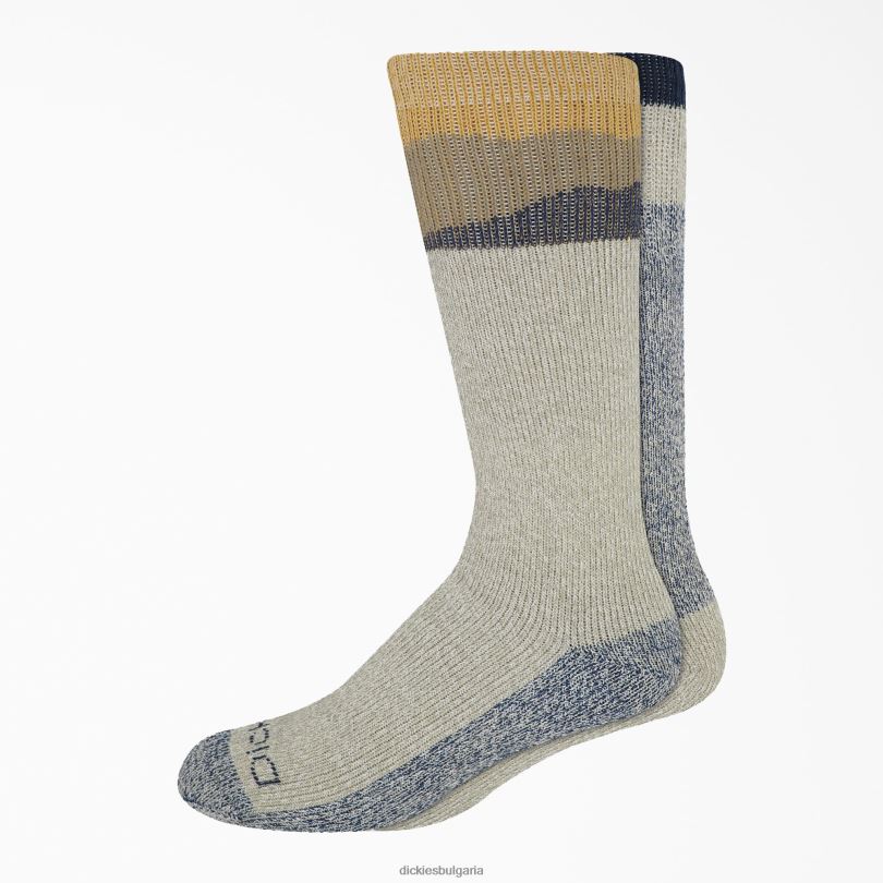 унисекс Dickies тежки чорапи от въглени влакна 2 бр светло каки (tk) аксесоари R2PH83019