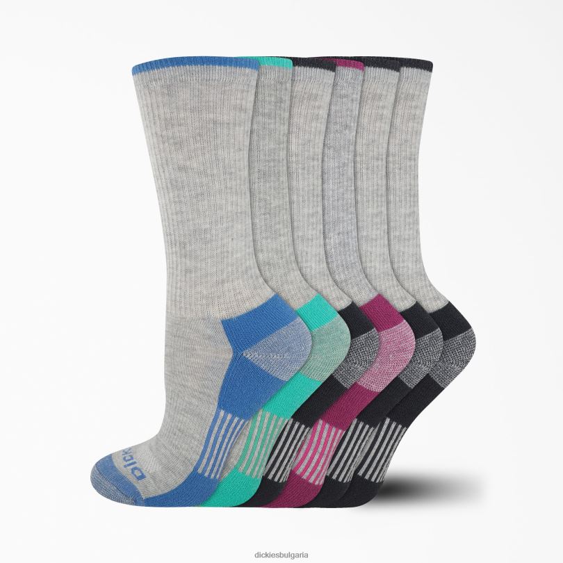Жени Dickies чорапи за контрол на влагата 6 бр сив (gy) аксесоари R2PH82940