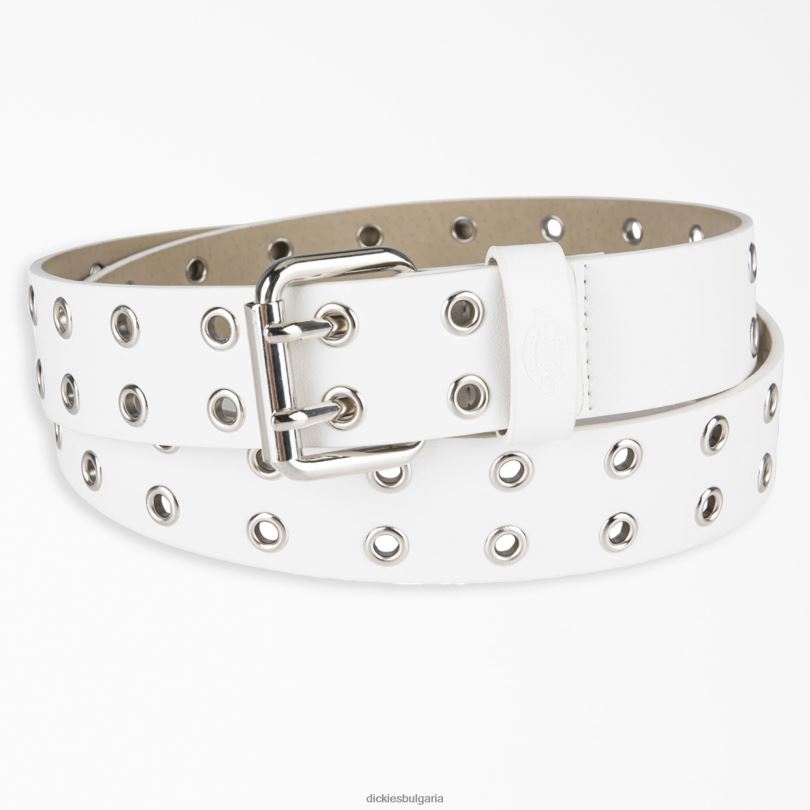 Жени Dickies кожен колан с двойна втулка бяло (wh) аксесоари R2PH82838