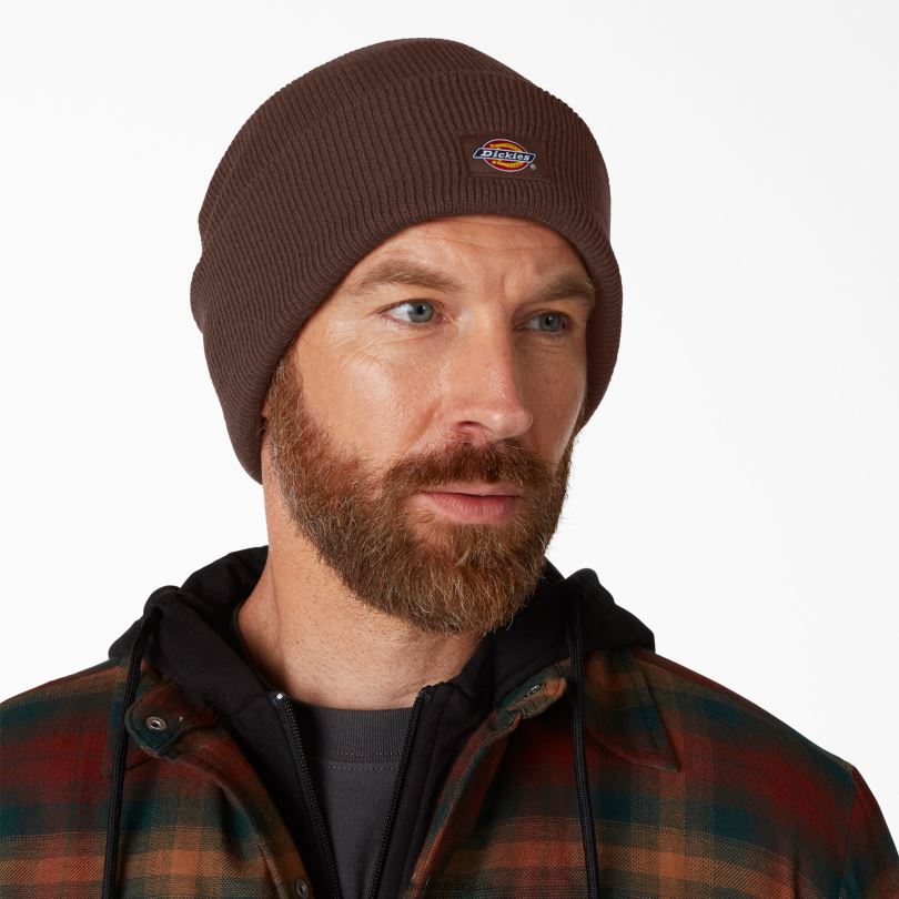 унисекс Dickies плетена шапка с маншети шоколадово кафяво (cb) аксесоари R2PH81483