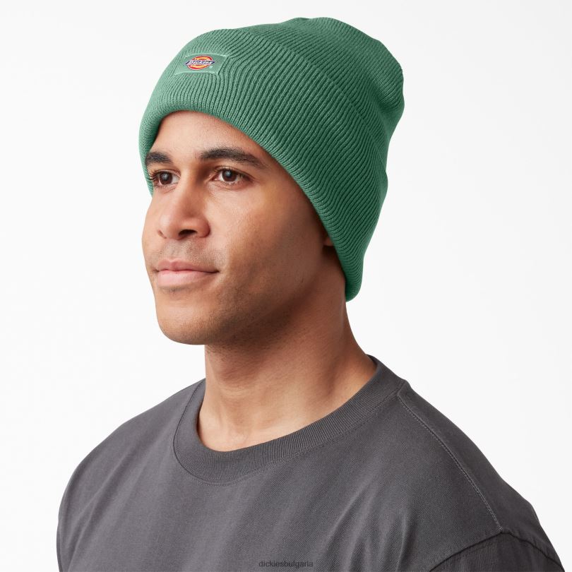унисекс Dickies плетена шапка с маншети тъмен бръшлян (d2i) аксесоари R2PH81484