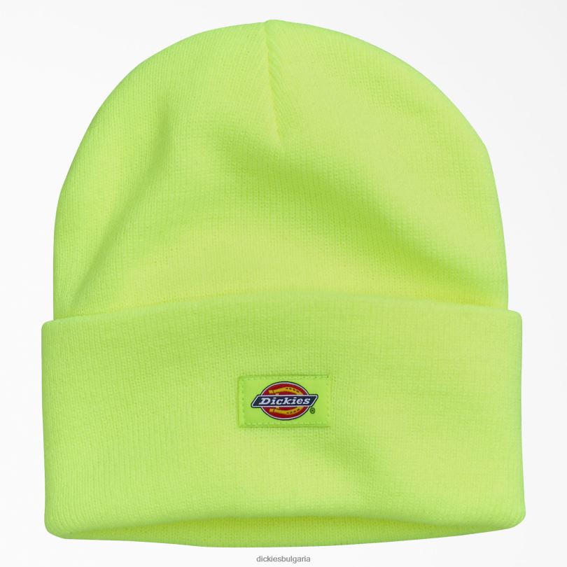 унисекс Dickies плетена шапка с маншети неоново жълто (ew) аксесоари R2PH81487