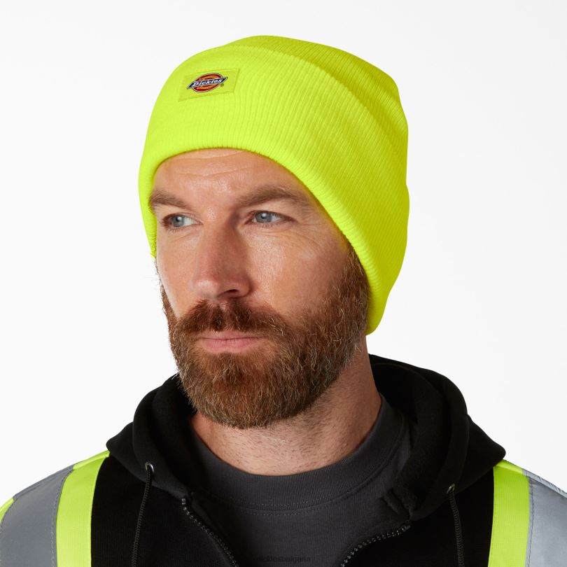 унисекс Dickies плетена шапка с маншети неоново жълто (ew) аксесоари R2PH81487