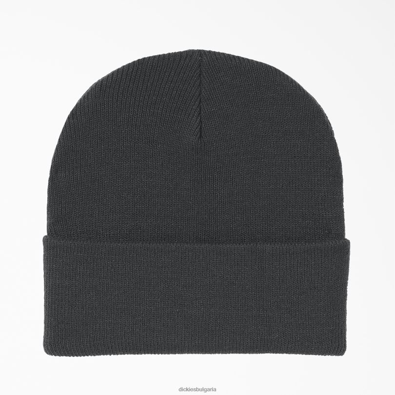 унисекс Dickies плетена шапка с маншети тъмен въглен (zdc) аксесоари R2PH81496