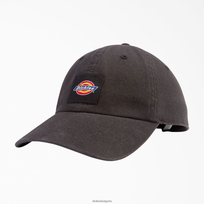 унисекс Dickies изпрана платнена шапка черно (bk) аксесоари R2PH82881
