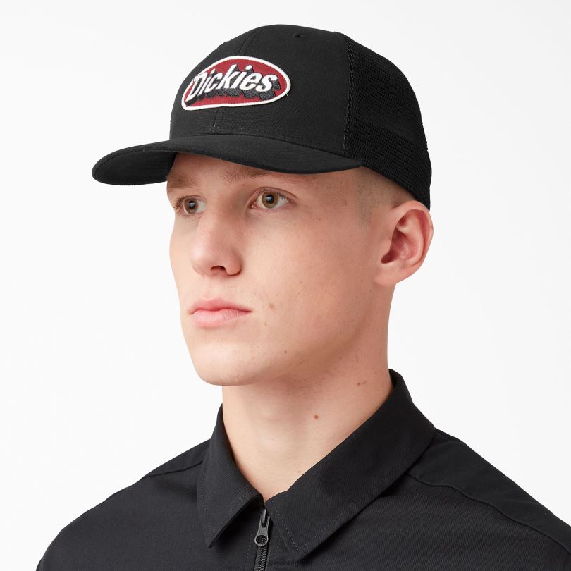 унисекс Dickies кръпка с лого на шофьор на камион черно (bk) аксесоари R2PH82903