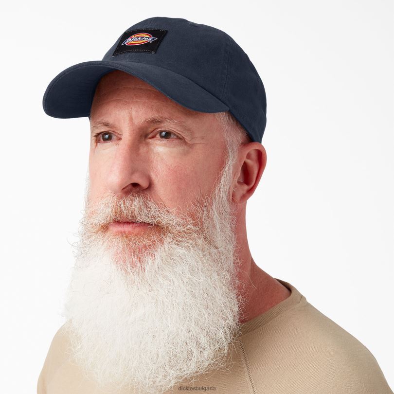 унисекс Dickies изпрана платнена шапка тъмно синьо (dn) аксесоари R2PH82883