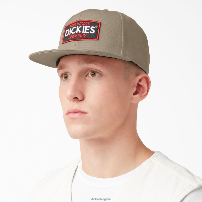 унисекс Dickies плоска шапка от кепър пустинен пясък (ds) аксесоари R2PH82900