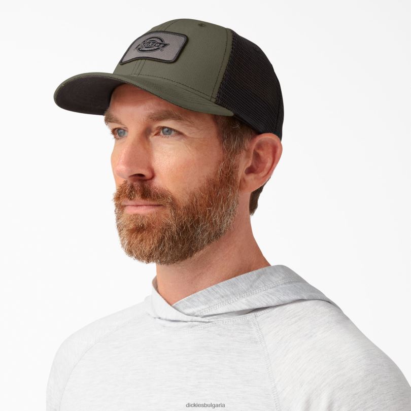 унисекс Dickies платнена шапка на камион зелен мъх (ms) аксесоари R2PH82802