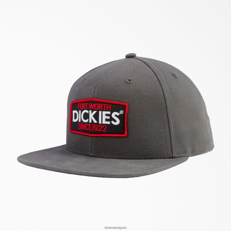 унисекс Dickies кръпка с лого капачка с плоска банкнота шисти сиво (sl) аксесоари R2PH82895