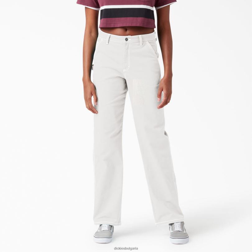 Жени Dickies дърводелски панталон с висока талия редовен облекло R2PH81720