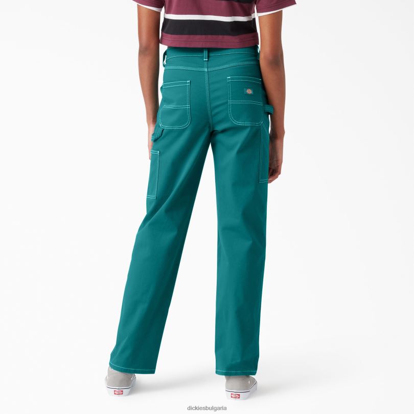 Жени Dickies дърводелски панталон с висока талия редовен облекло R2PH81721