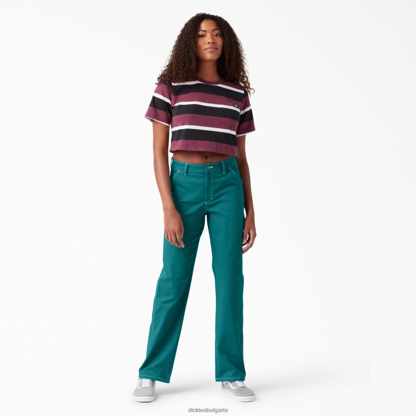 Жени Dickies дърводелски панталон с висока талия редовен облекло R2PH81721