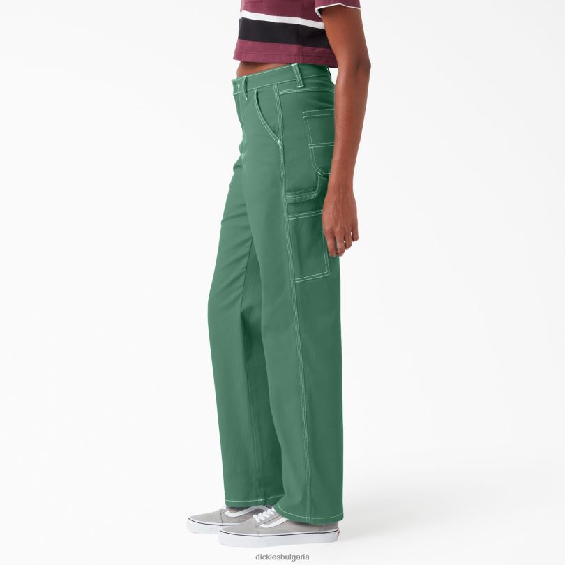 Жени Dickies дърводелски панталон с висока талия редовен облекло R2PH81722