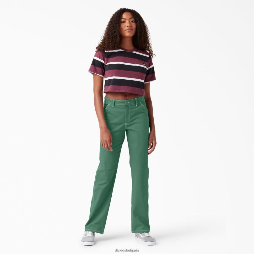 Жени Dickies дърводелски панталон с висока талия редовен облекло R2PH81722