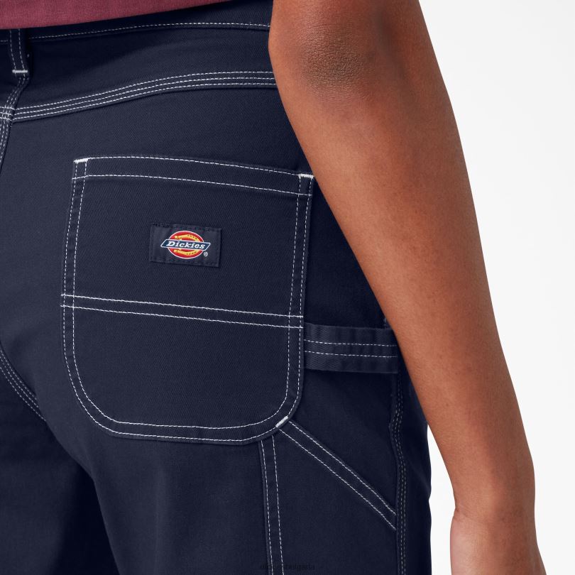 Жени Dickies дърводелски панталон с висока талия редовен облекло R2PH81725