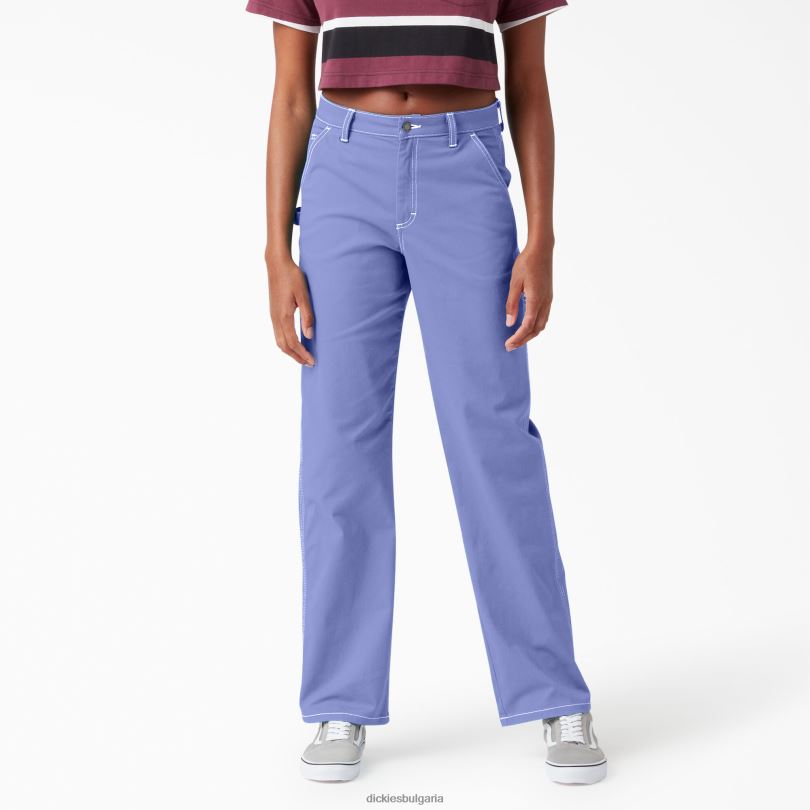 Жени Dickies дърводелски панталон с висока талия редовен облекло R2PH81726