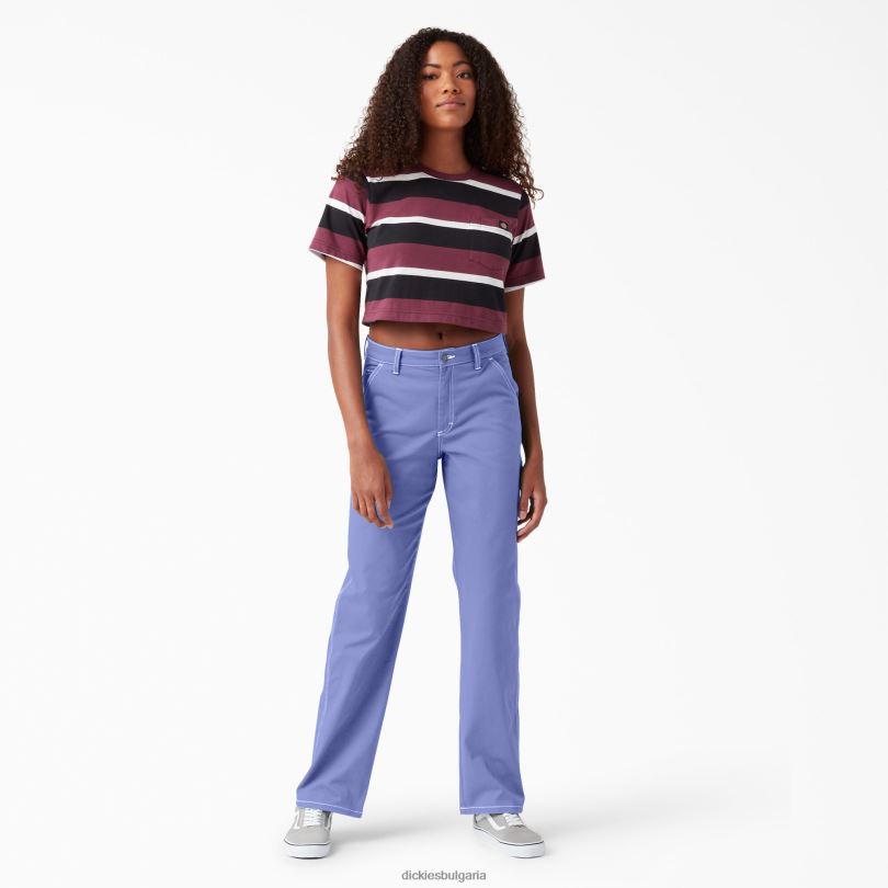 Жени Dickies дърводелски панталон с висока талия редовен облекло R2PH81726