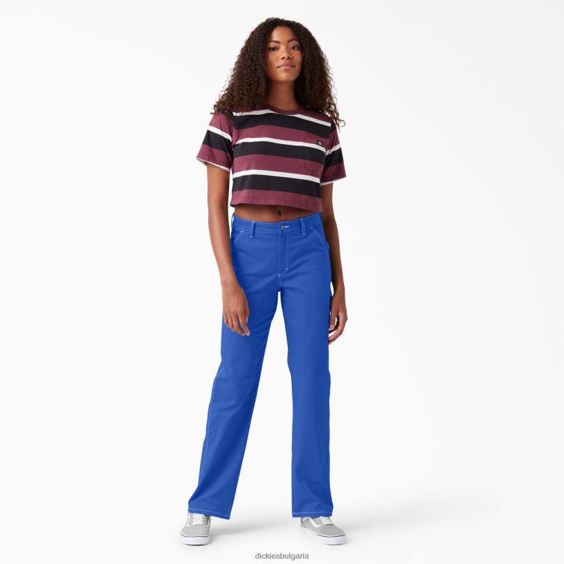 Жени Dickies дърводелски панталон с висока талия редовен облекло R2PH81727