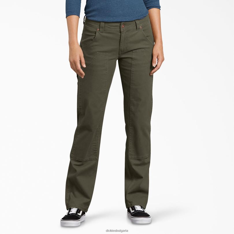 Жени Dickies патица двойно предни дърводелски панталони редовен облекло R2PH81777