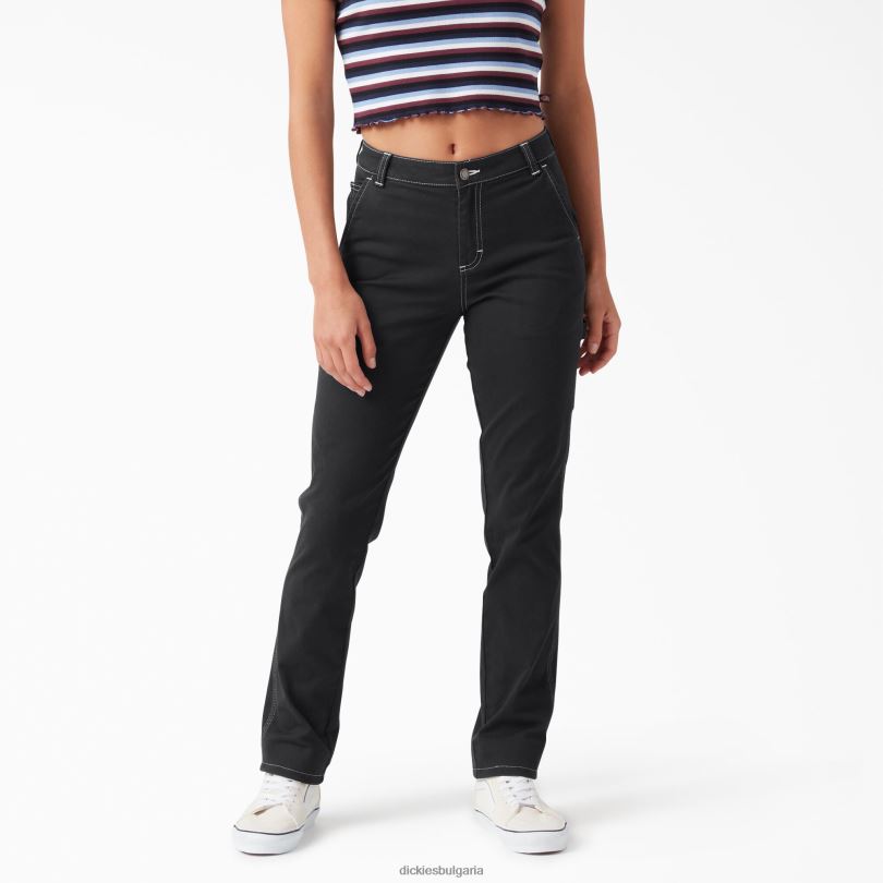 Жени Dickies дърводелски панталони с ролка редовен облекло R2PH81786