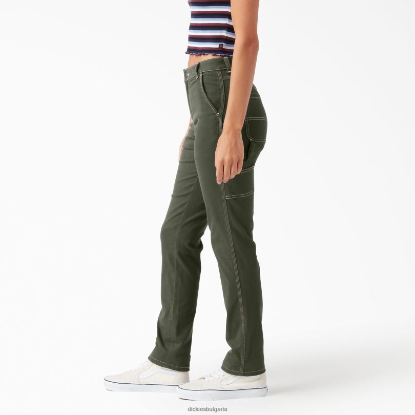 Жени Dickies дърводелски панталони с ролка редовен облекло R2PH81790