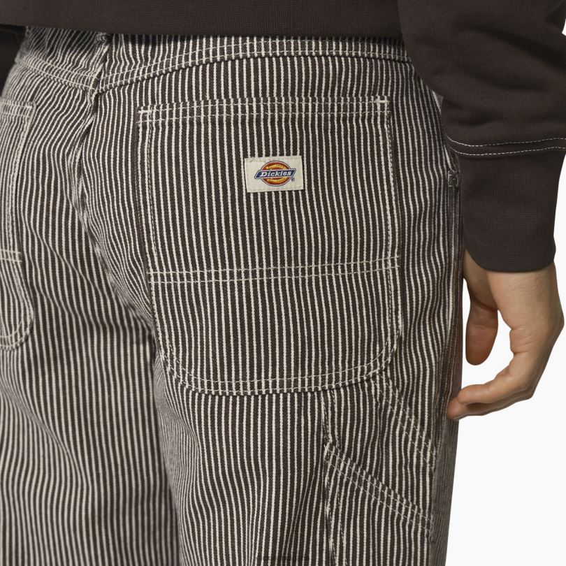 мъже Dickies Дърводелски панталони с райе от хикори garyville екрю/кафяво (eub) облекло R2PH8157