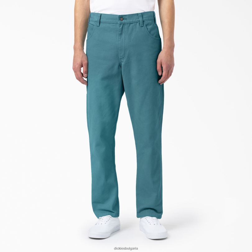 мъже Dickies стандартни панталони за дърводелци измит порцелан (s2o) облекло R2PH8255