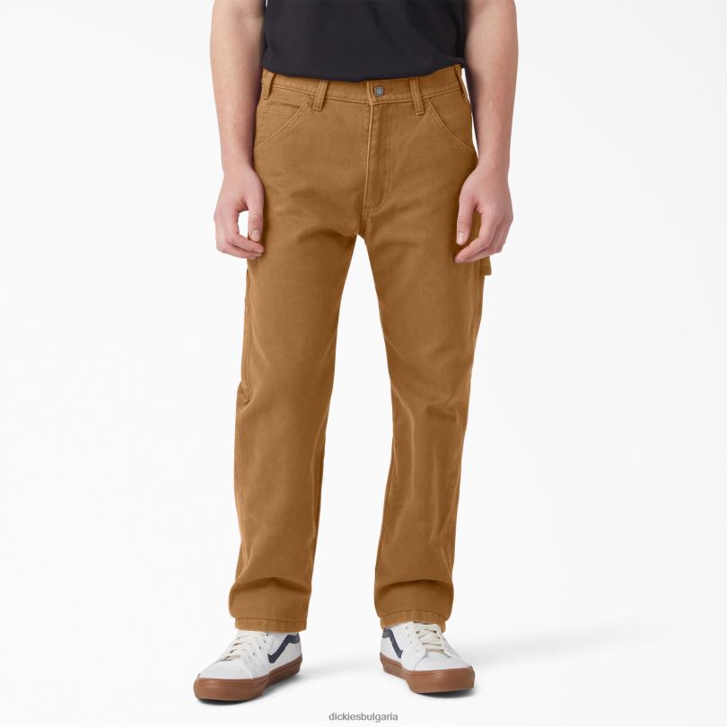 мъже Dickies стандартни панталони за дърводелци каменна кафява патица (sbd) облекло R2PH8250