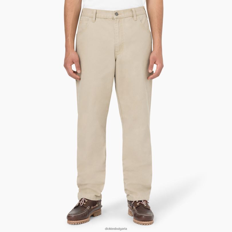 мъже Dickies стандартни панталони за дърводелци промит с камъни пустинен пясък (sds) облекло R2PH8252