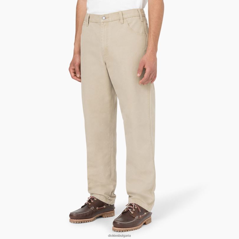 мъже Dickies стандартни панталони за дърводелци промит с камъни пустинен пясък (sds) облекло R2PH8252