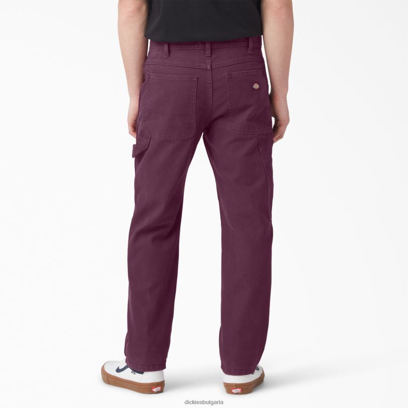 мъже Dickies стандартни панталони за дърводелци вино от грозде (srw) облекло R2PH8253