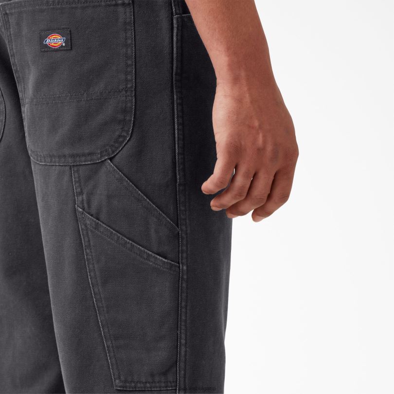 мъже Dickies стандартни панталони за дърводелци stonewashed black (sbk) облекло R2PH8251
