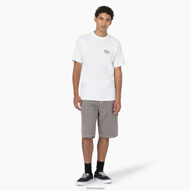 мъже Dickies Дърводелски къси панталони със спокойна кройка на хикори 11