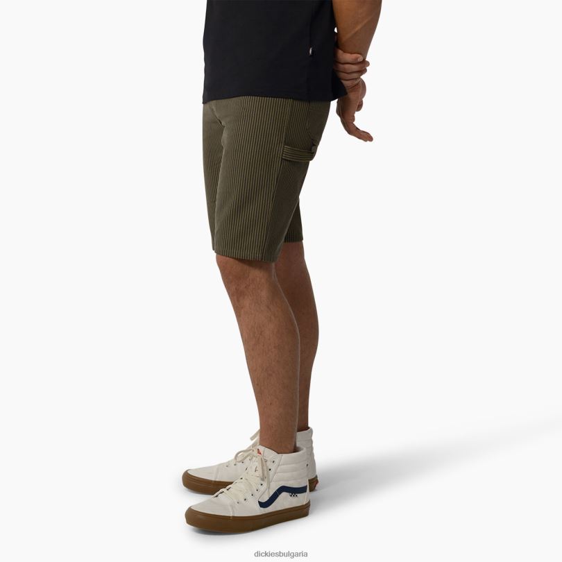 мъже Dickies дърводелски къси панталони с хикори райе 11