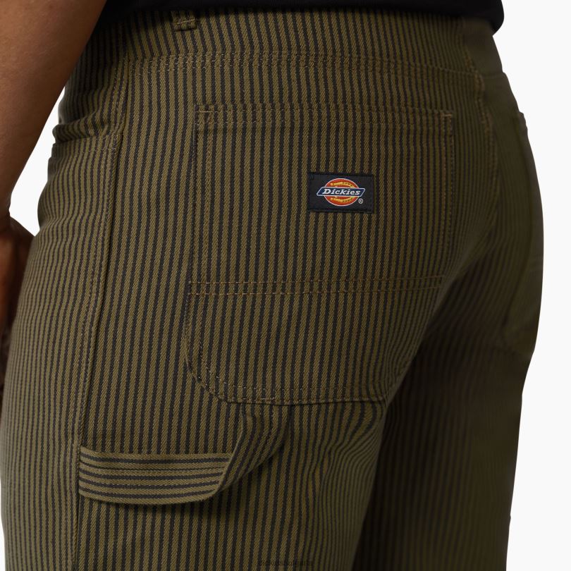 мъже Dickies дърводелски къси панталони с хикори райе 11