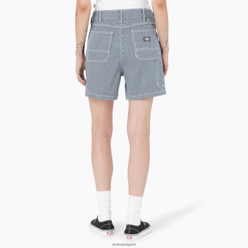 Жени Dickies къси панталони с хикори райе 5