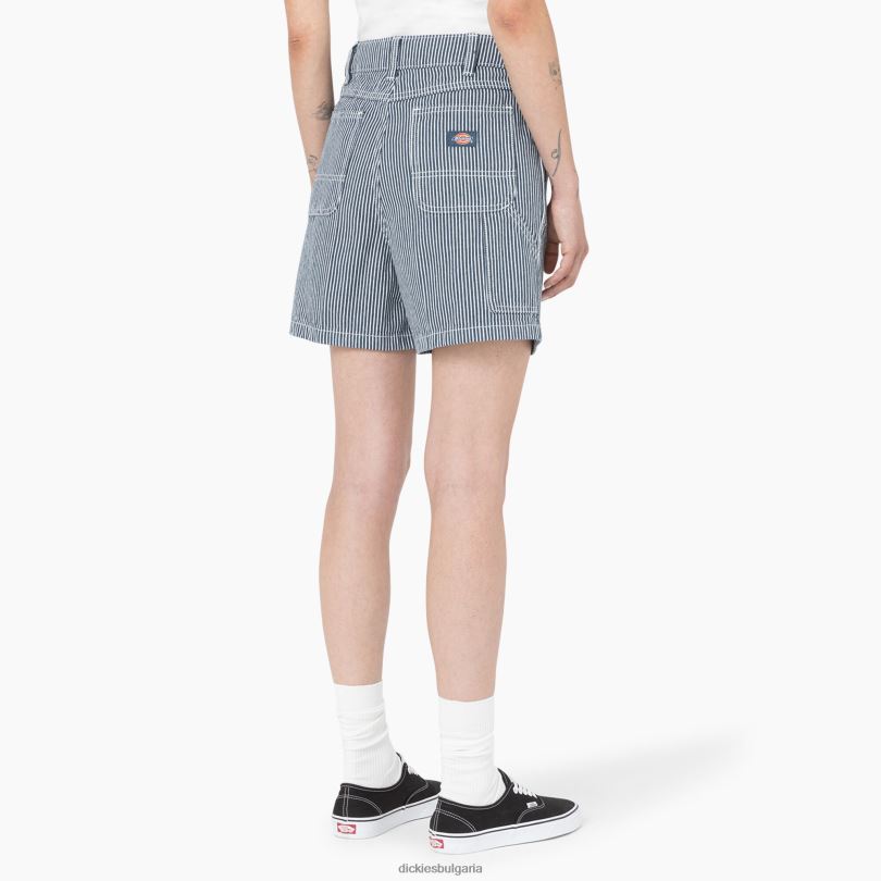 Жени Dickies къси панталони с хикори райе 5