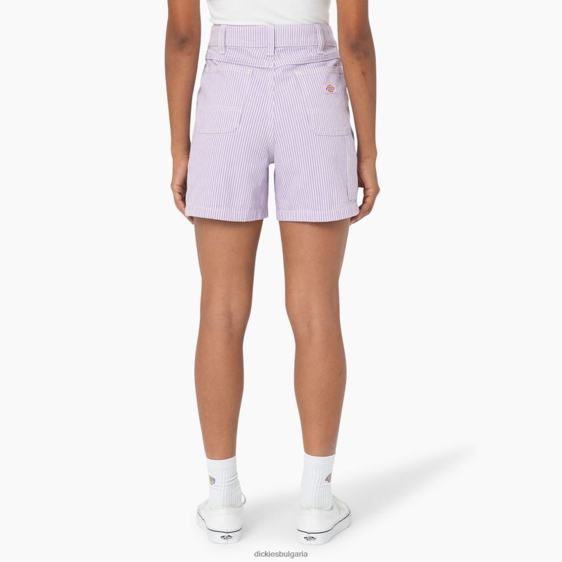 Жени Dickies къси панталони с хикори райе 5