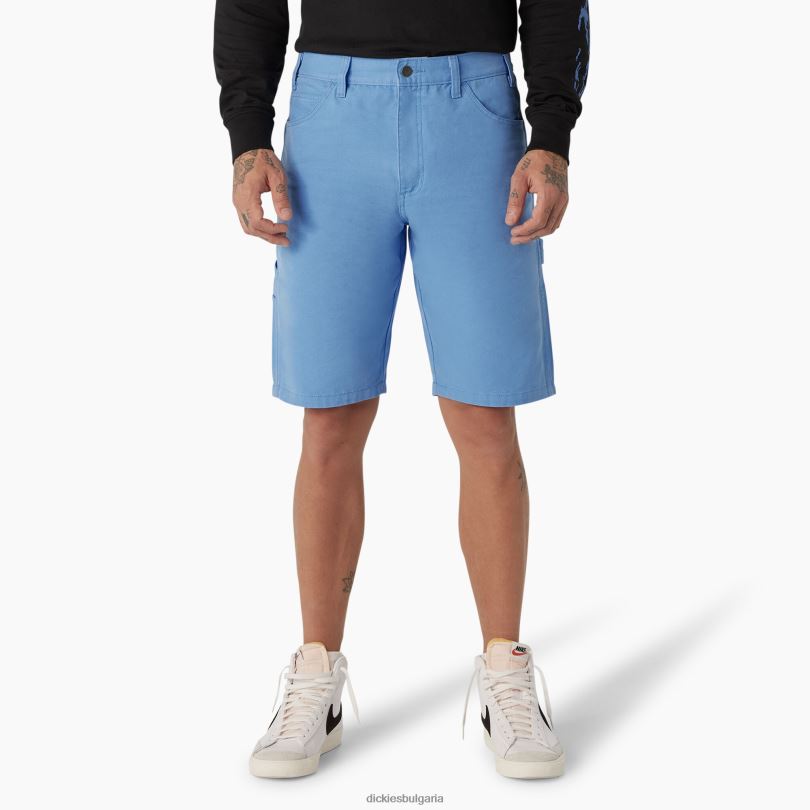 мъже Dickies stonewashed duck carpenter шорти 11" каменно лазурно синьо (swz) облекло R2PH8470