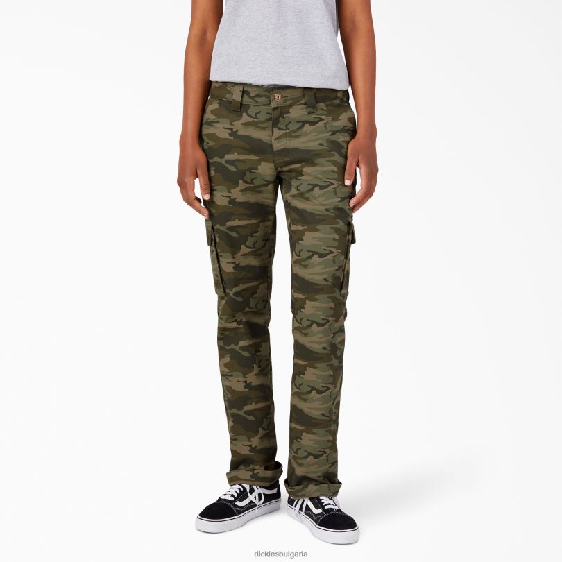 Жени Dickies спокойни еластични карго панталони редовен облекло R2PH81744