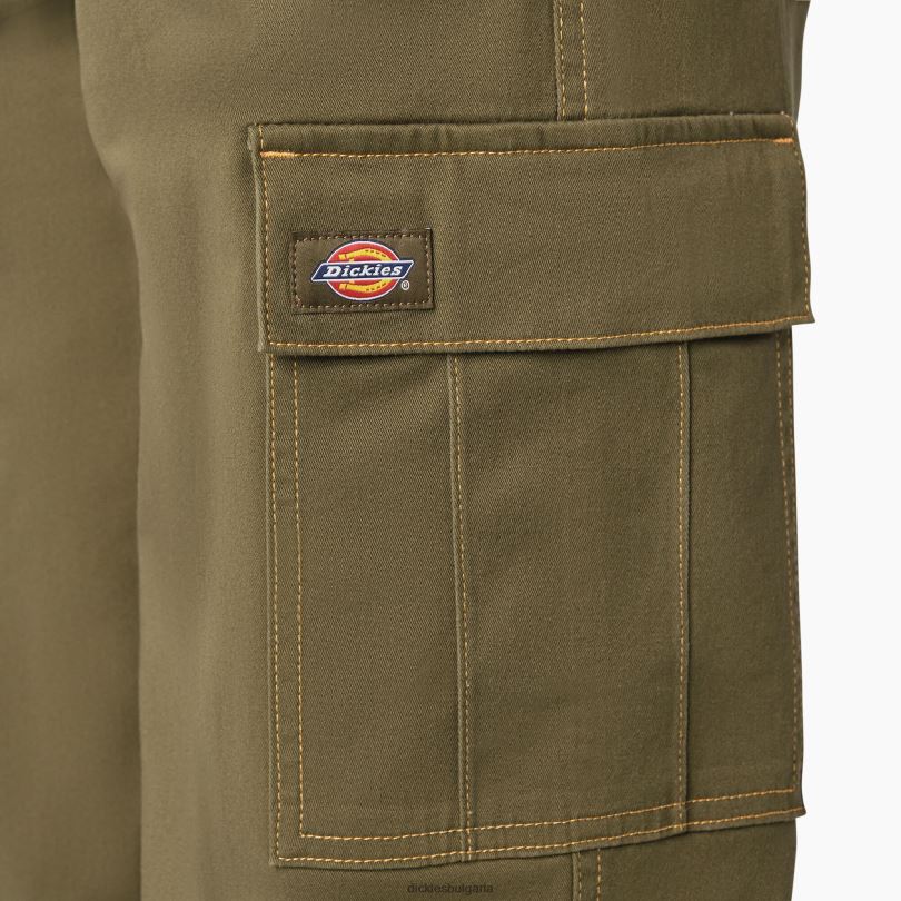 Жени Dickies изрязани карго панталони с контрастни шевове редовен облекло R2PH81805