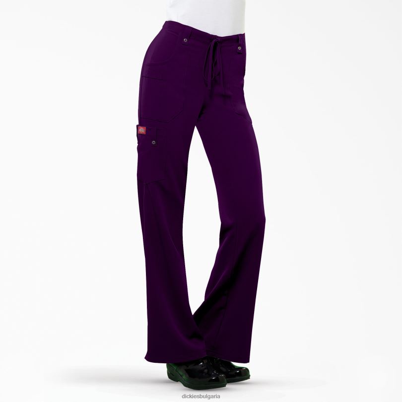 Жени Dickies екстремни разтегливи карго панталони с разширени крака лилав патладжан (яйце) облекло R2PH82428