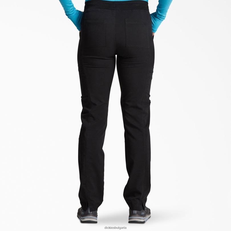 Жени Dickies балансирани стеснени крачоли карго скраб панталони черно (черно) облекло R2PH82557