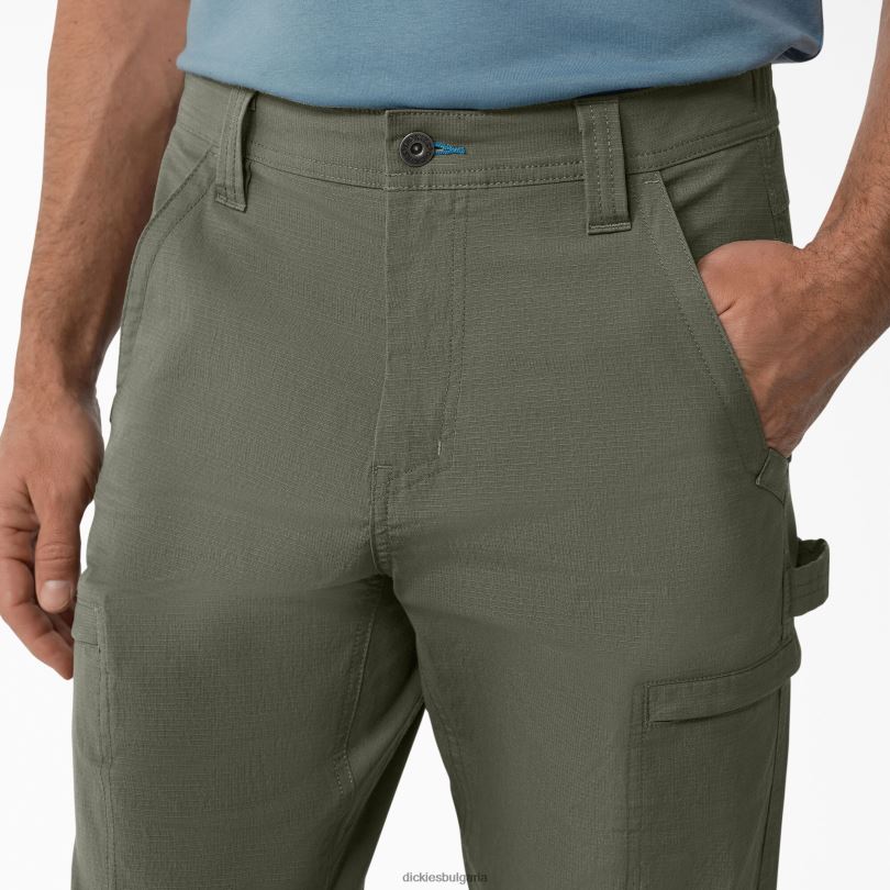 мъже Dickies предпазват охлаждащите панталони Ripstop Cargo зелен мъх (ms) облекло R2PH8281
