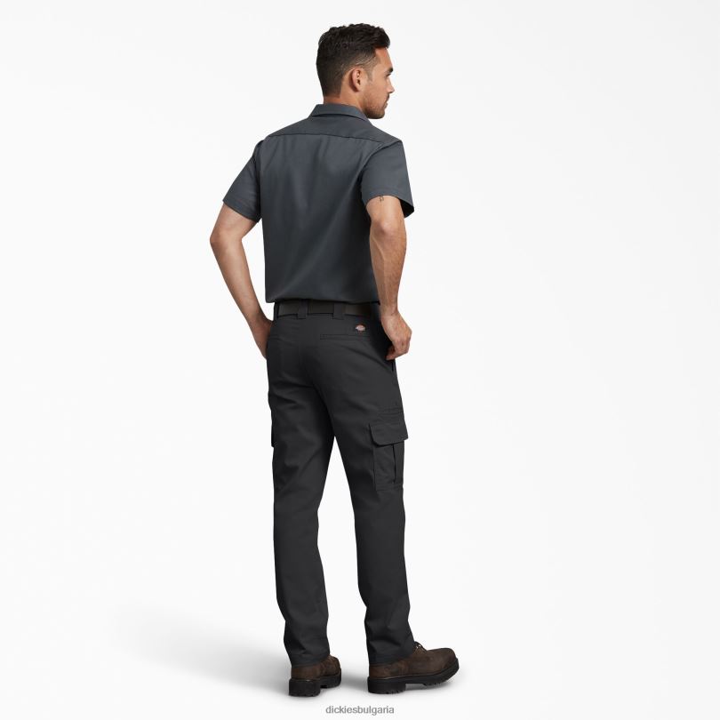 мъже Dickies прилепнали карго панталони черно (bk) облекло R2PH873