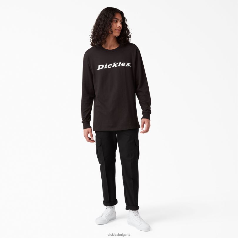 мъже Dickies прилепнали карго панталони черно (bk) облекло R2PH873