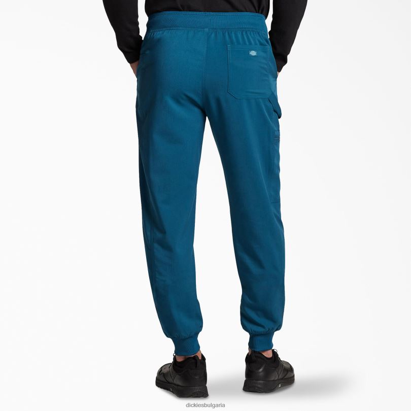 мъже Dickies балансирани скраб панталони за джогинг със средна височина карибско синьо (crb) облекло R2PH81386