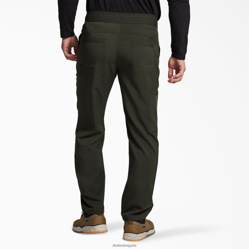 мъже Dickies балансирани панталони за почистване с цип дълбока гора (d2t) облекло R2PH81341